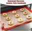 Silicone Baking Mats Set of 7, Non-Stick Silicone Mats for Baking, Reusable Carousel 7