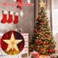 Behome Christmas Tree Topper, 8.7 Inch LED Lighted Star Tree Top, Warm Whit Carousel 6
