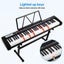 61 Key Electronic Keyboard Standard Piano Microphone Sheet Stand Carousel 4