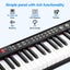 61 Key Electronic Keyboard Standard Piano Microphone Sheet Stand Carousel 8