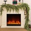 Outdoor/Indoor Christmas Garland - 6ft Bendable Pine Leaf Rattan Wreath for Carousel 1