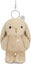 Snuggle Bunnies: Penelope the Bunny Key Charm - Caramel 17cm Plush Carousel 1