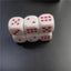 10 Piece / Set White / Red Heart Dice 25Mm / 0.98In Acrylic 6-Sided Rounded H... Carousel 4