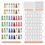 Keychain Tassel Set Keychain Making Kit, 200 PCS Leather Tassels Key Rings, Carousel 2