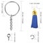 Keychain Tassel Set Keychain Making Kit, 200 PCS Leather Tassels Key Rings, Carousel 3