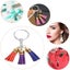 Keychain Tassel Set Keychain Making Kit, 200 PCS Leather Tassels Key Rings, Carousel 4
