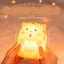 USB Rechargeable Silicone Night Light Little Tiger Touch Sensor Bedside Lam Carousel 3
