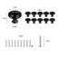 10 Pcs Kitchen Cabinet Knobs, Cabinet Hardware Round Knobs with Screws for Carousel 2