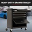 Bullet Pro 4 Drawer Tool Box Cabinet Trolley Storage With 1-Door Toolbox Garage Carousel 5