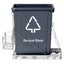 Cefito Pull Out Bin Kitchen Cabinet Slide Garbage Rubbish Bins Basket 40L Grey Carousel 3