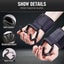 Weight Lifting Hooks Wrist Wraps Power Training Gym Grips Straps for Grip A Carousel 4