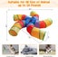 S-Shaped 5 Way Cat Play Tunnel Tube in Gray for Kittens and Puppies Carousel 3