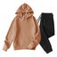 Men Sweatsuits Sets, Long Sleeve Solid Drawstring Front Pocket Fleece Sweat Carousel 1