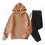 Men Sweatsuits Sets, Long Sleeve Solid Drawstring Front Pocket Fleece Sweat Carousel 2