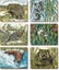Cinnamon Animal Woodcut Cork Backed Placemats Set of 6 Carousel 1