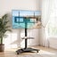 40-100" Tv Stand Mount Bracket Universal Adjustable Height With Wheels Carousel 1