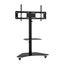 40-100" Tv Stand Mount Bracket Universal Adjustable Height With Wheels Carousel 2