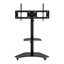 40-100" Tv Stand Mount Bracket Universal Adjustable Height With Wheels Carousel 5