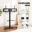 40-100" Tv Stand Mount Bracket Universal Adjustable Height With Wheels Carousel 6