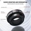 NEEWER Lens Mount Adapter Compatible with Nikon AI/F/G Lens to Fuji X Fujifilm Carousel 6