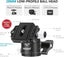 NEEWER Professional 28mm Low Profile Tripod Ball Head with 360° Rotation and 2 Carousel 2