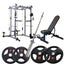 Power Cage Full Rack Combo---80kg Weights+20kg Barbell+Adjustable Bench Carousel 1