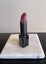 Lipstick sculpture carved in jade, Hematite and fibre optic Carousel 8