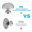 Kitchen Cabinet Knobs 1.2'' Drawer Pulls Decorative Knobs Stainless Steel N Carousel 4