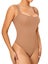 Womens Sexy Square Neck Shapewear Bodysuits Sleeveless Tapered Shoulder Str Carousel 2