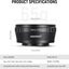 NEEWER M42 to Fuji X Lens Mount Adapter Compatible with M42 Lens to Fujifilm X Carousel 7