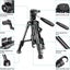 Neewer Mini Travel Tabletop Camera Tripod 24 inches/62cm, Lightweight and Carousel 2