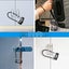 Combination Padlock, Long Shackle Code Resettable Combination Locks for Loc Carousel 3