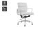 Matt Blatt Eames Replica Low Back Soft Pad Leather Office Chair (White/Chrome) Carousel 1