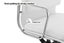 Matt Blatt Eames Replica Low Back Soft Pad Leather Office Chair (White/Chrome) Carousel 4