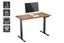 Ergolux Electric Standing Desk 120 x 60cm (Walnut/Black) Carousel 1