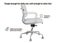Matt Blatt Eames Replica Low Back Soft Pad Leather Office Chair (White/Chrome) Carousel 7
