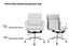 Matt Blatt Eames Replica Low Back Soft Pad Leather Office Chair (White/Chrome) Carousel 8