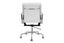 Matt Blatt Eames Replica Low Back Soft Pad Leather Office Chair (White/Chrome) Carousel 9