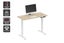 Ergolux Electric Standing Desk 120 x 60cm (Oak/White) Carousel 1