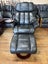 Pair of Regal Full Leather Stress-Free Recliners and Ottomans-Black Leather Carousel 5