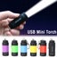 Mini Torch LED Rechargeable Flashlight Portable Keychain Carousel 2