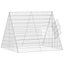 Rabbit Cage Silver 215 X 100 X 85 Cm Galvanised Steel Axbokxxn Carousel 6
