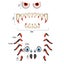 Halloween Spider Decorations Outdoor, Large Eyes Fangs Halloween Garage Doo Carousel 2