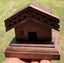 RARE Vintage Wooden Carved Marae Letter Holder Carousel 15
