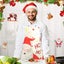 1PC Christmas Kitchen Apron Santa Claus Elk Snowflake Pattern Decor for Chr Carousel 6