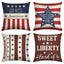 Patriotic United States of America Holiday Pillow Covers 17.7x17.7 IN Carousel 2