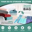 Behome Vacuum Storage Bags with Double-Zip Seal, 10 Pack Jumbo Space Saver Carousel 2
