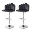 Artiss Bar Stool X2 Kitchen Dining Counter Gaslift Chair Adjustable Velvet Grey Carousel 1