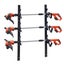 VEVOR 3-Place Weeder Trimmer Rack Holder for Open Landscape Trailer Lockable Carousel 1
