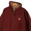 Vintage 2004 Carhartt Fleece Lined Red Hooded Active Jacket XXL Carousel 2